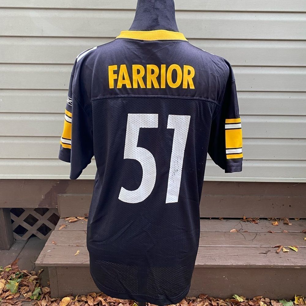 Pittsburgh Steelers Jersey Reebok NFL Players James Farrior #51 women’s M EUC - Picture 2 of 13